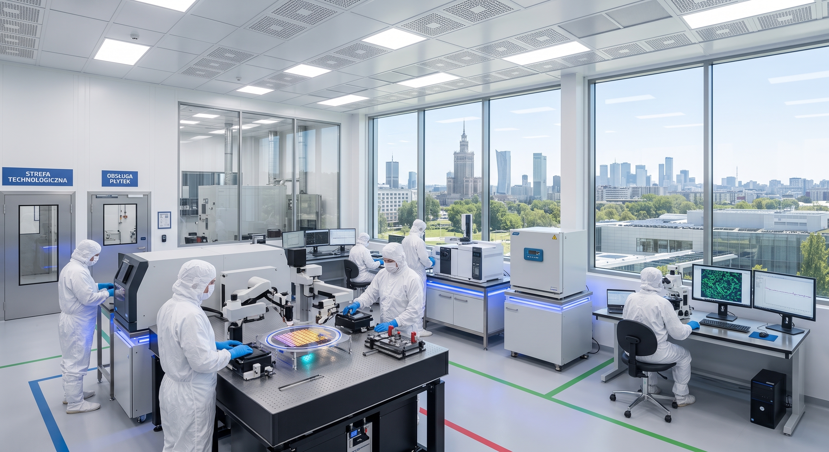 Pomieszczenie czyste ISO 7 — laboratorium